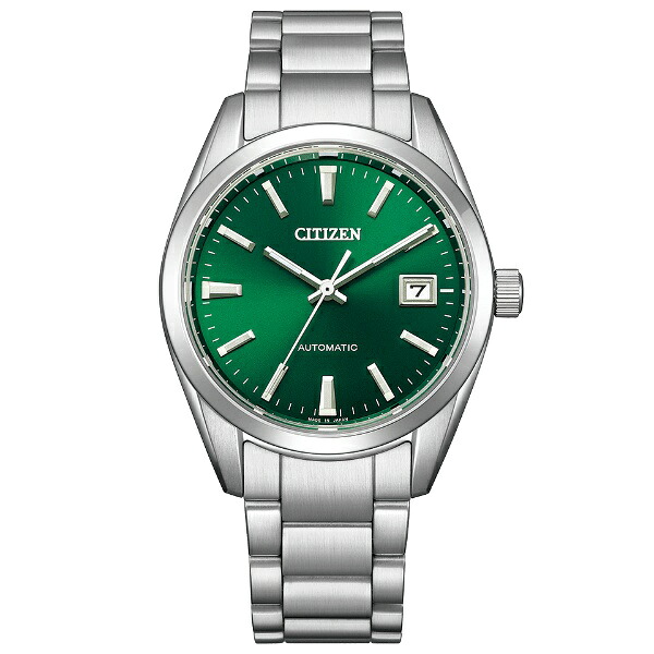 【ラッピング無料客体商いもの】CITIZEN COLLECTION シチズン寄せあわせ 機械的 機械類式 シースルーバック 日本製 松葉色 メンズウォッチ NB1051-56W