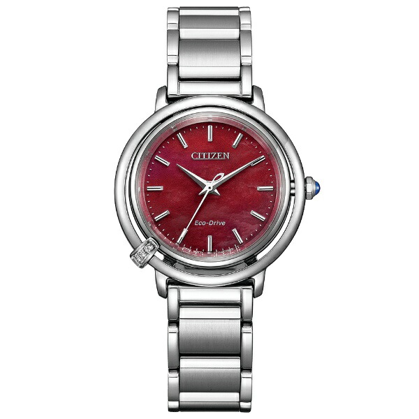 【10日まで!エントリーで尖んがり15倍】【ラッピング無料客体商いもの】CITIZEN L シチズン エル ARCLY Collection アップルなめし革 替えダンス楽隊付 エモーショナルレッド レディースウオッチ EM1090-78X