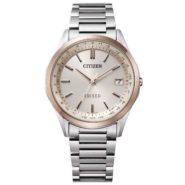 【ポイントバックCP】CITIZEN EXCEED シチズン エクシード 電波時計 エコドライブ スーパーチタニウム ペア メンズ腕時計 CB1115-50B