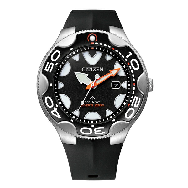 【ポイントバックCP】【ラッピング無料対象商品】CITIZEN PRO MASTER シチズン プロマスター MARINEシリーズ ダイバーズ オルカ シャチ ブラック メンズ腕時計 BN0230-04E