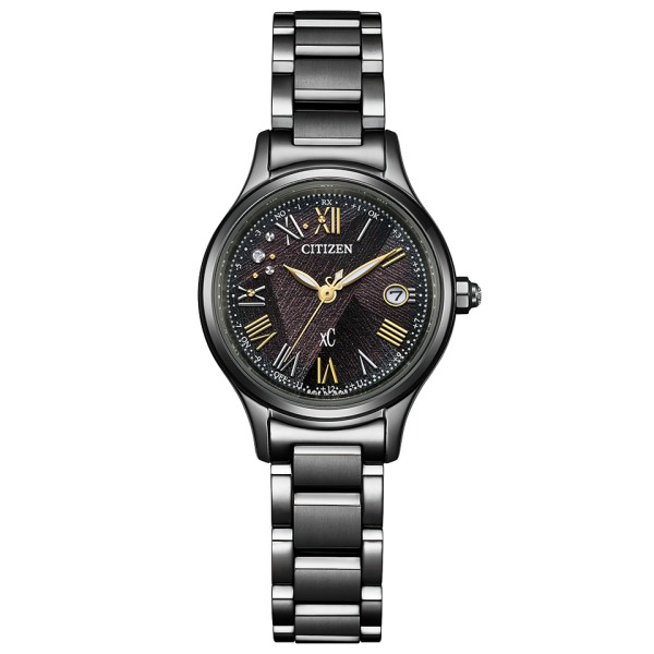 【一般受け商いもの】CITIZEN xC シチズン クロスシー hikari collection 現実制限事項1,200本 LIGHT インチ BLACK エコ運転 レディースウォッチ ES9495-59E