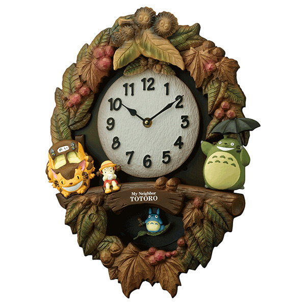 RHYTHM リズム クロック キャラクター時計 となりのトトロ メロディ時計 4MJ429-M06画像