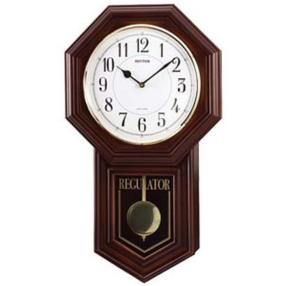RHYTHM リズム時計 クロック 掛け時計 種類豊富な品揃え 上品 振り子時計 ベングラーＲ 4MJA03RH06 メロディ付 4MJA03-006の新モデル
