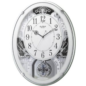 楽天市場】掛け時計 壁掛け時計 電波時計 リズム時計 スモールワールド