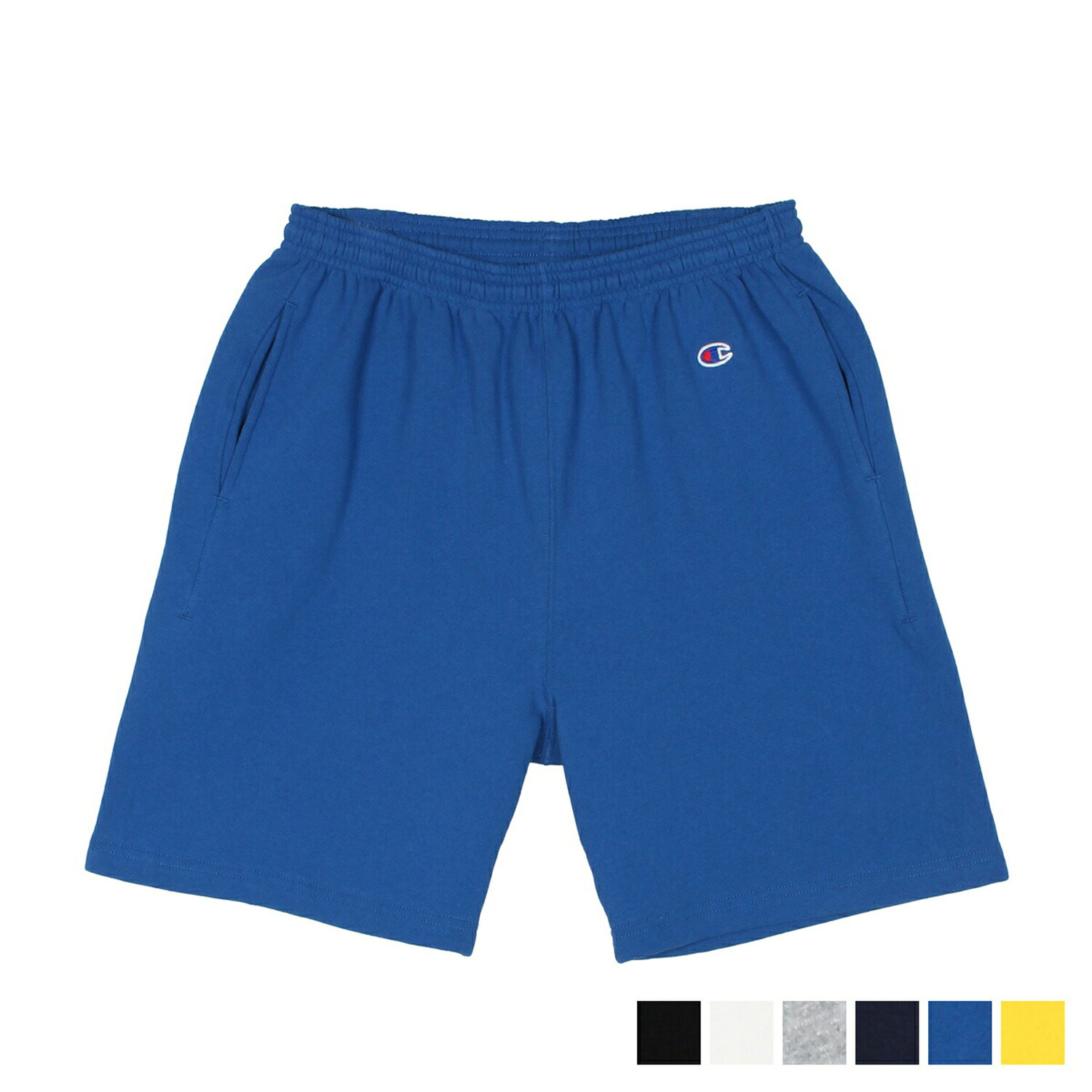 Champion SWEAT SHIRT PANT チャンピオン スウェット ショートパンツ ハーフパンツ メンズ ブラック ホワイト グレー ネイビー ブルー イエロー 黒 白 C5-R501