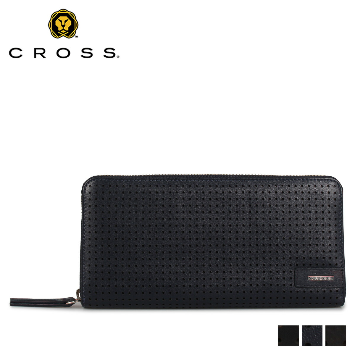 CROSS CENYURY WALLET クロス 財布 長財布 メンズ ラウンドファスナー ブラック ネイビー ブラウン 黒 AC-2068508