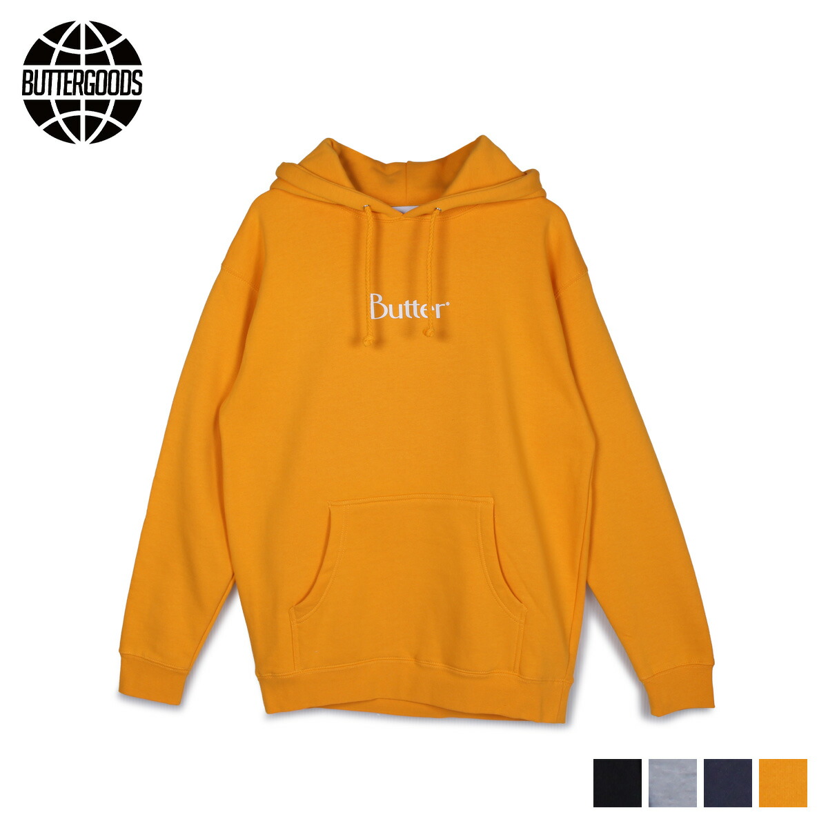 Butter Goods Basic プルオーバー フード パーカー 4色 送料込み M Butter Goods(バターグッズ) パーカー・フーディ(メンズ