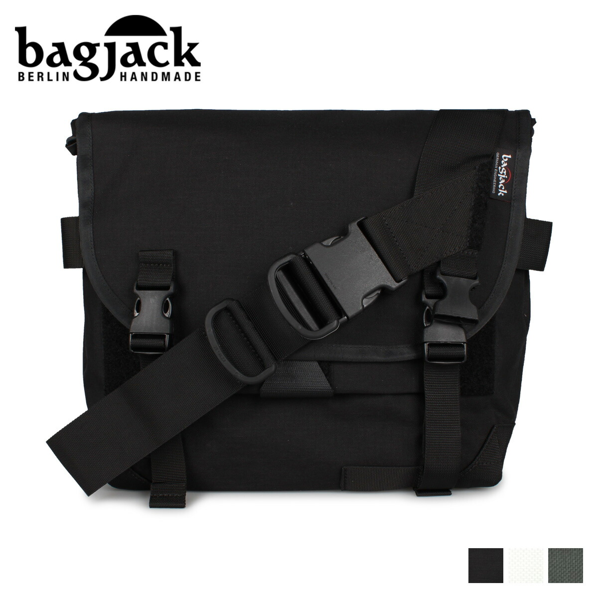 【高品質】　防水　bagjack バックジャック　Ｌ　黒　バッグ　ショルダー BAGJACK 正規品 バッグジャック bagjack バッグ ショルダー