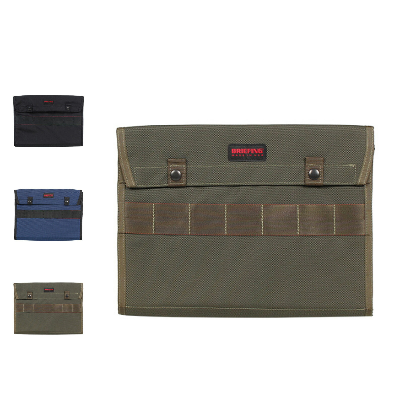 BRIEFING DOCUMENT CASE ブリーフィング バッグ クラッチバッグ メンズ ブラック ネイビー オリーブ 黒 BRF487219