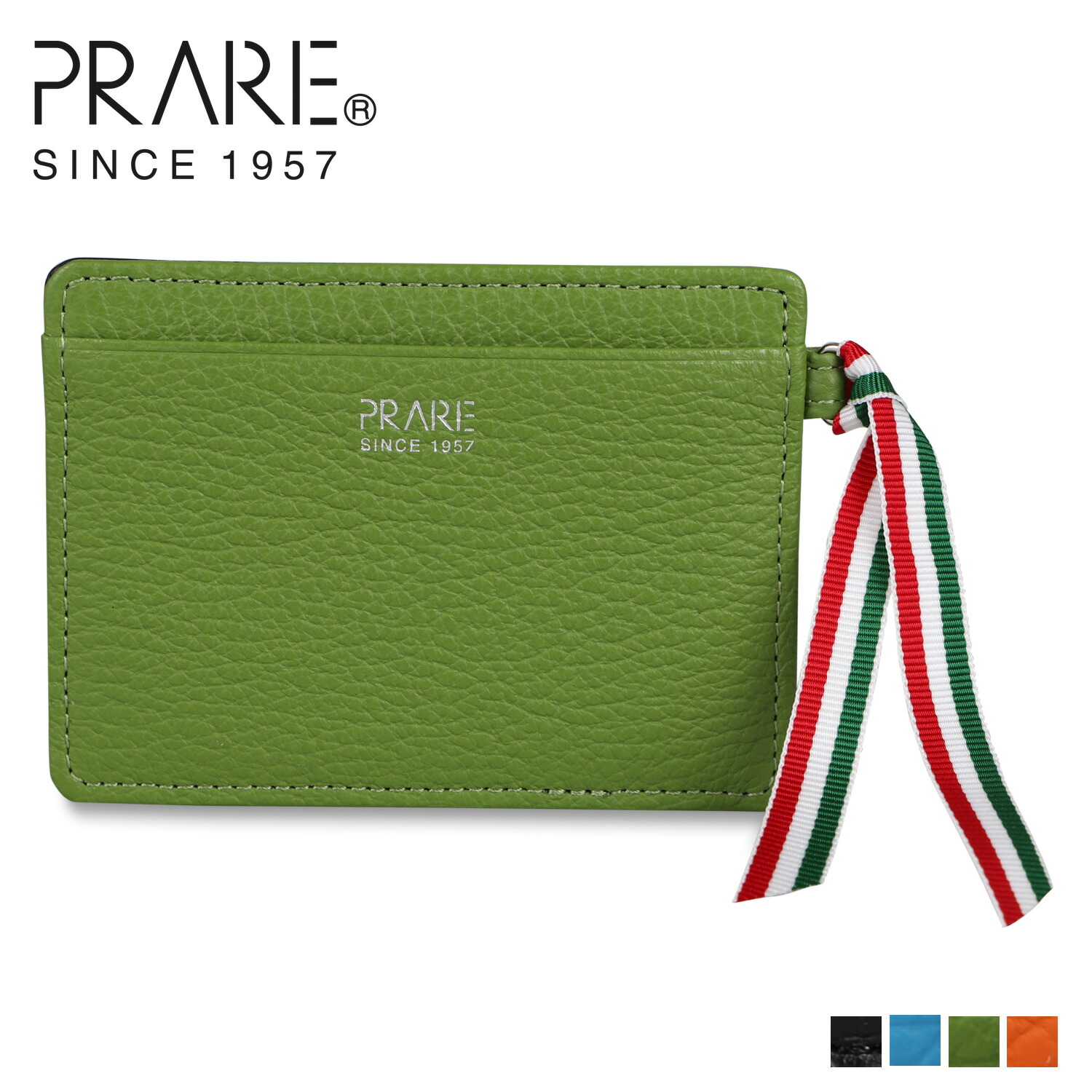 PRAIRIE JOY プレリー パスケース カードケース ID 定期入れ メンズ レディース 本革 ジョイ ブラック ブルー グリーン オレンジ 黒 NP03855 母の日