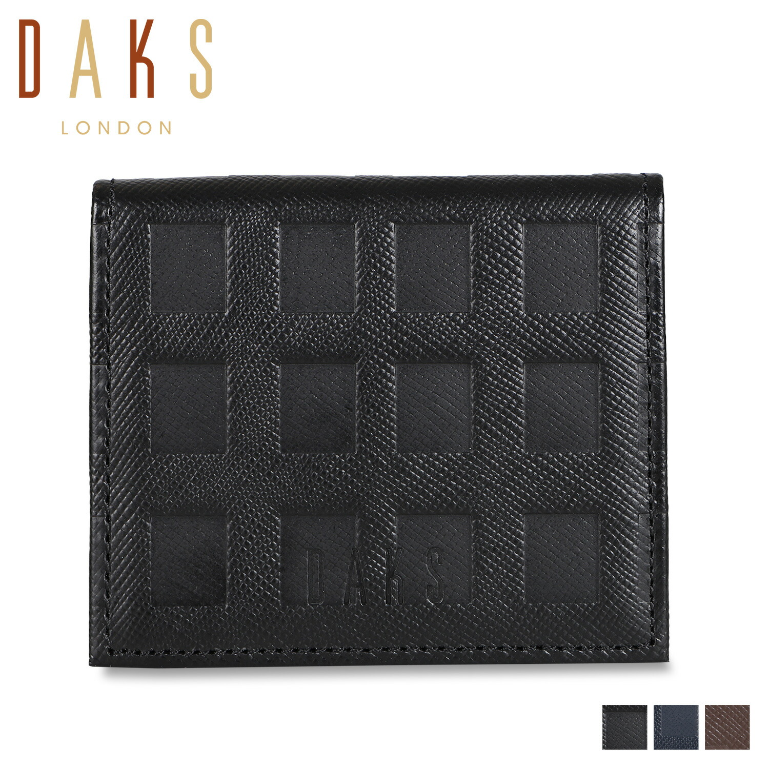DAKS COIN CASE ダックス 財布 小銭入れ コインケース メンズ ブラック ネイビー ブラウン 黒 DP25570