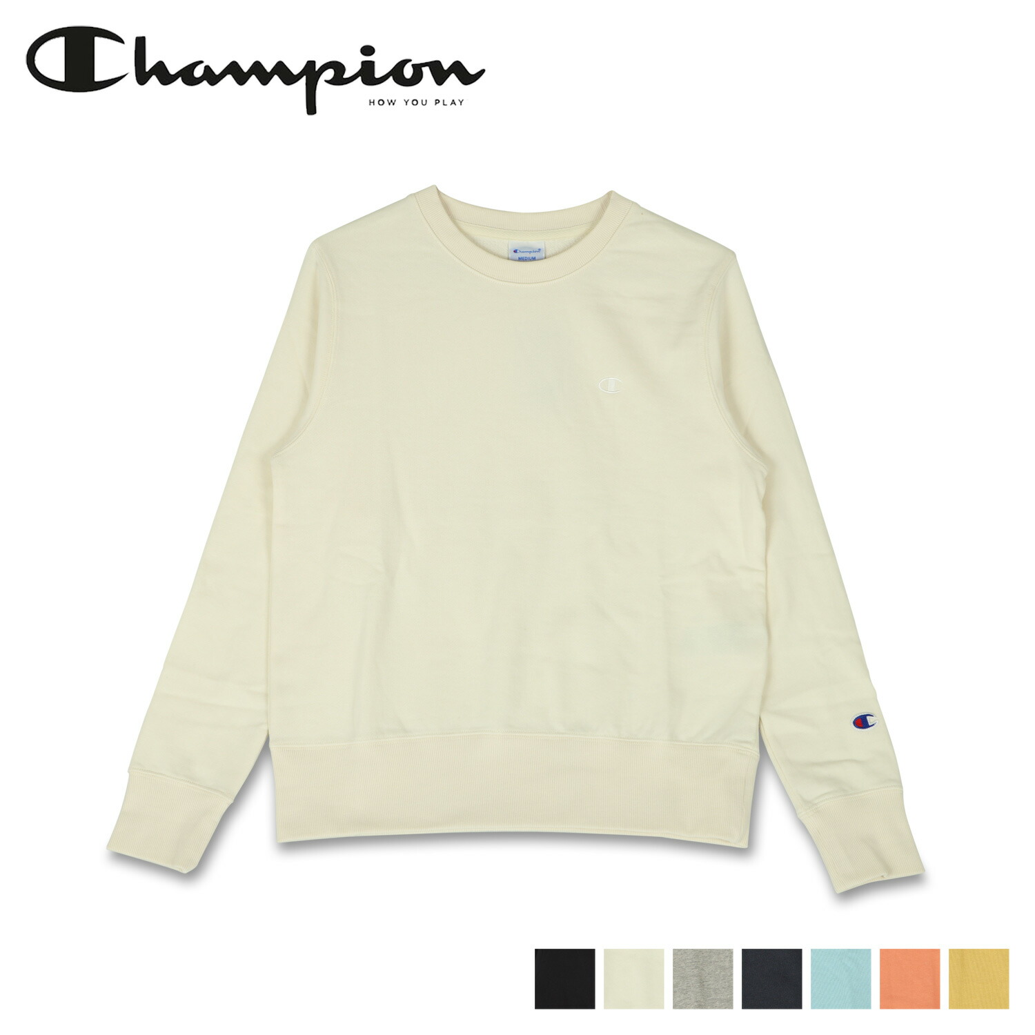 非売品 Champion Crew Neck Sweatshirt チャンピオン トレーナー スウェット メンズ レディース ブラック ホワイト グレー ネイビー ライト ブルー