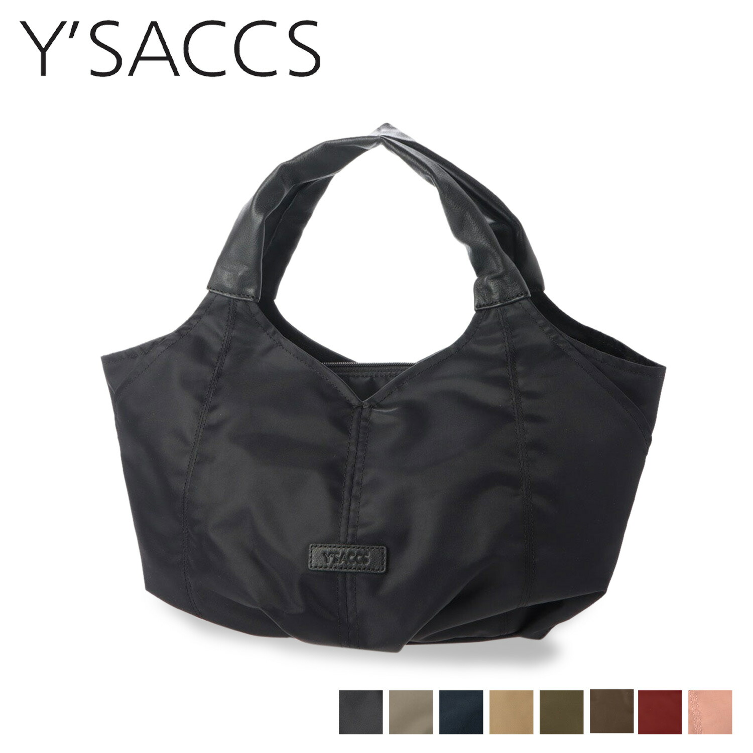 Y’SACCS RECYCLED NYLON TOTE イザック トートバッグ レディース Sサイズ ブラック グレージュ ネイビー カーキ ブラウン ワイン レッド 黒 Y01-03-01 母の日