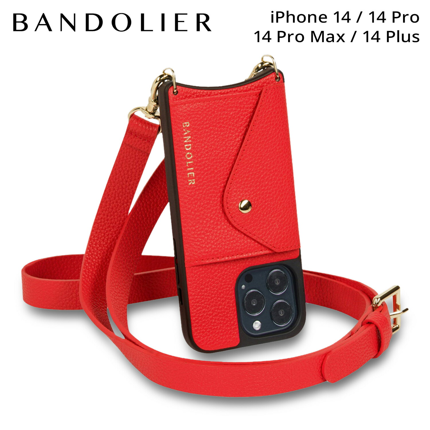 【最大1000円OFFクーポン】 BANDOLIER HAILEY SIDE SLOT POPPY RED バンドリヤー iPhone 14 14Pro iPhone 14 Pro Max iPhone 14 Plus ケース スマホケース 携帯 ショルダー アイフォン メンズ レディース 14HAI｜Findoriy