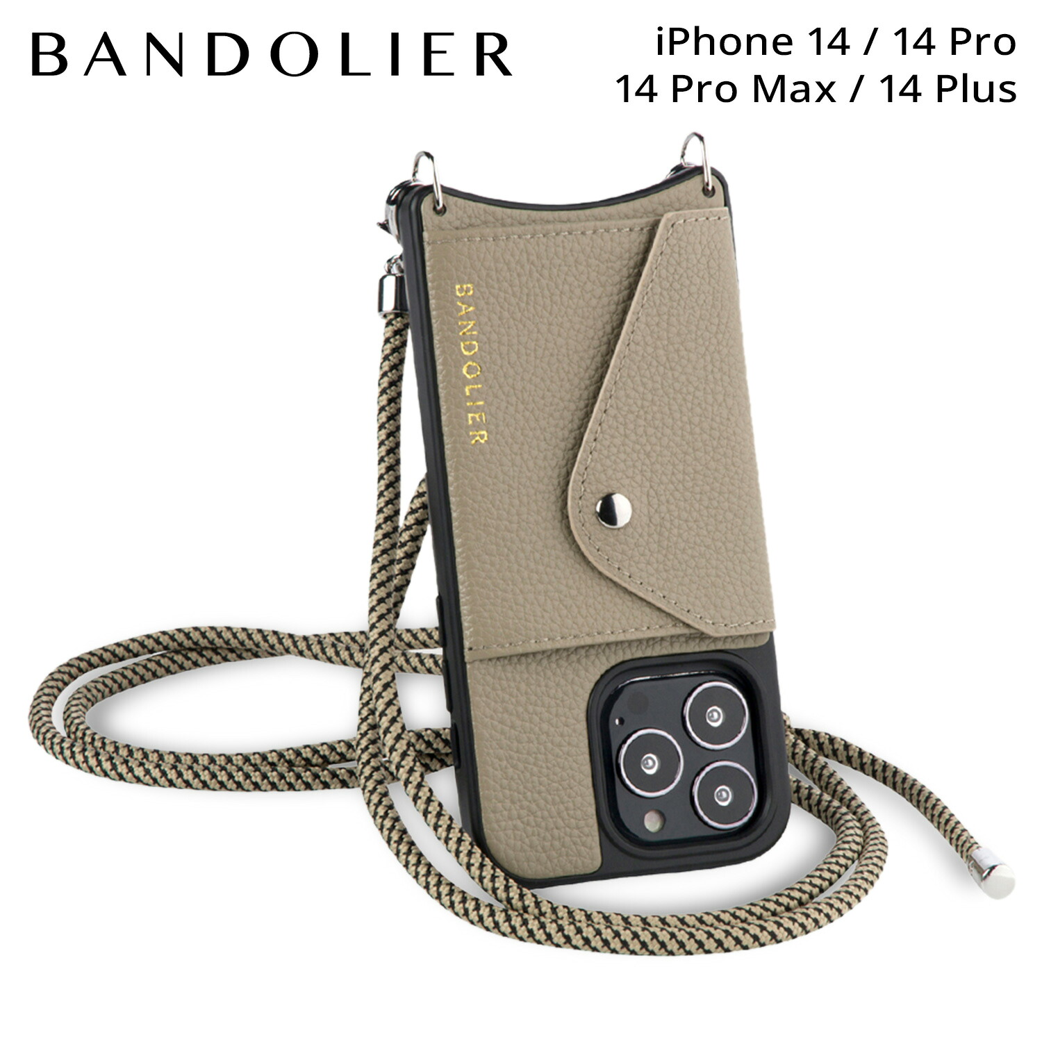【最大1000円OFFクーポン】 BANDOLIER JULIAN SIDE SLOT GREIGE バンドリヤー iPhone 14 14Pro iPhone 14 Pro Max iPhone 14 Plus ケース スマホケース 携帯 ショルダー アイフォン メンズ レディース 14JLN|Findoriy