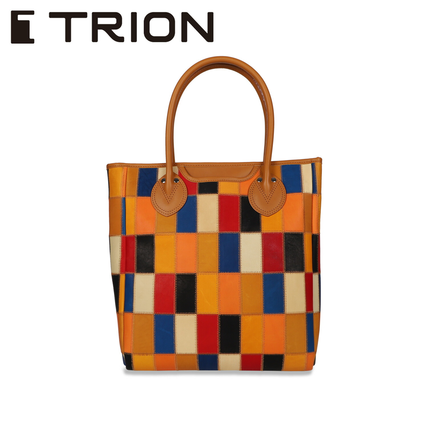 TRION TOTE トライオン バッグ トートバッグ メンズ レディース パネルレザー 縦型 マルチカラー DPC250M 母の日 19,525円