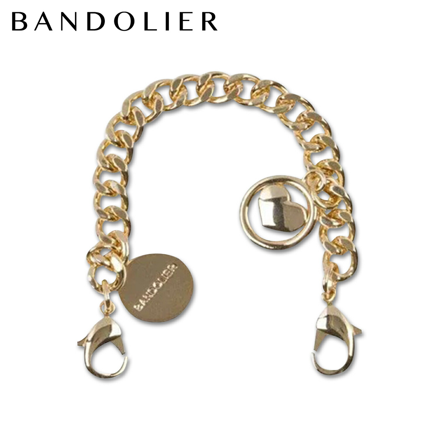BANDOLIER CIRCLE HEART BANDOLET バンドリヤー ストラップ スマホケース スマホショルダー用 ハンドストラップ 携帯 落下防止 サークル ハート バンドレット メンズ レディース ゴールド 31HEA 母の日