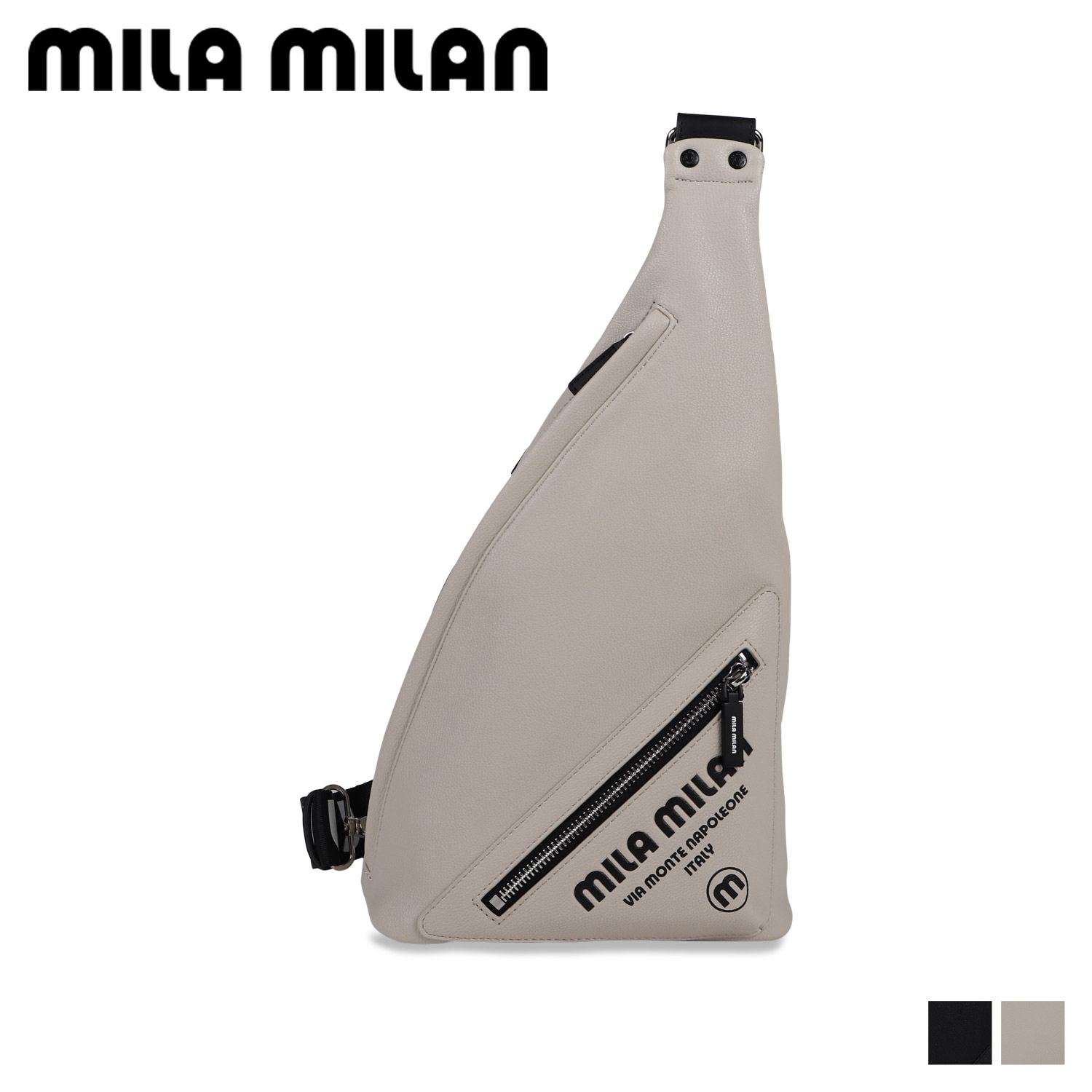 mila milan プリモ ミラ・ミラン バッグ ショルダーバッグ ワンショルダー メンズ レディース 斜め掛け 防水 ブラック ホワイト 黒 白 261912 母の日