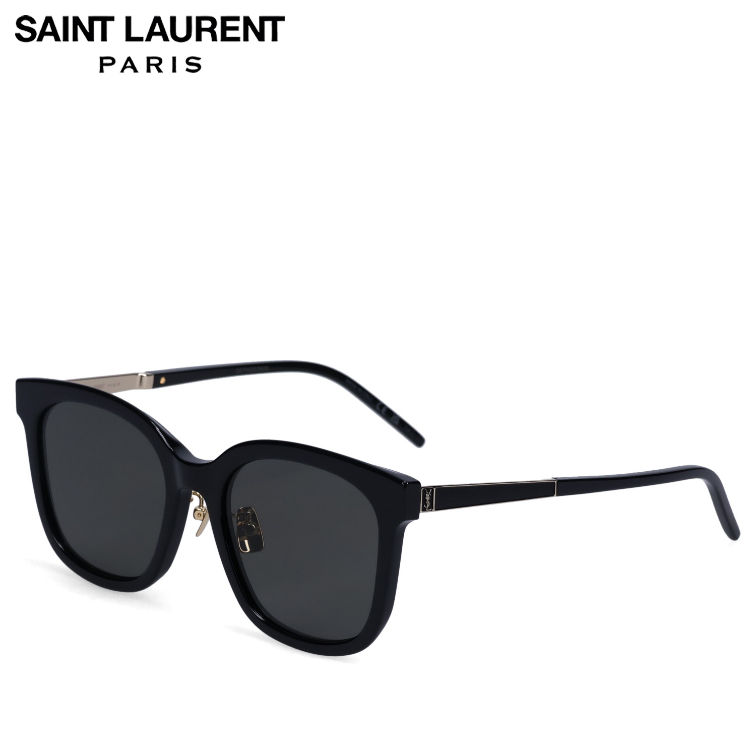 SAINT LAURENT PARIS SUNGLASSES サンローラン パリ サングラス メンズ レディース アジアンフィット UVカット 紫外線対策 ブラック 黒 SLM77K-002 母の日