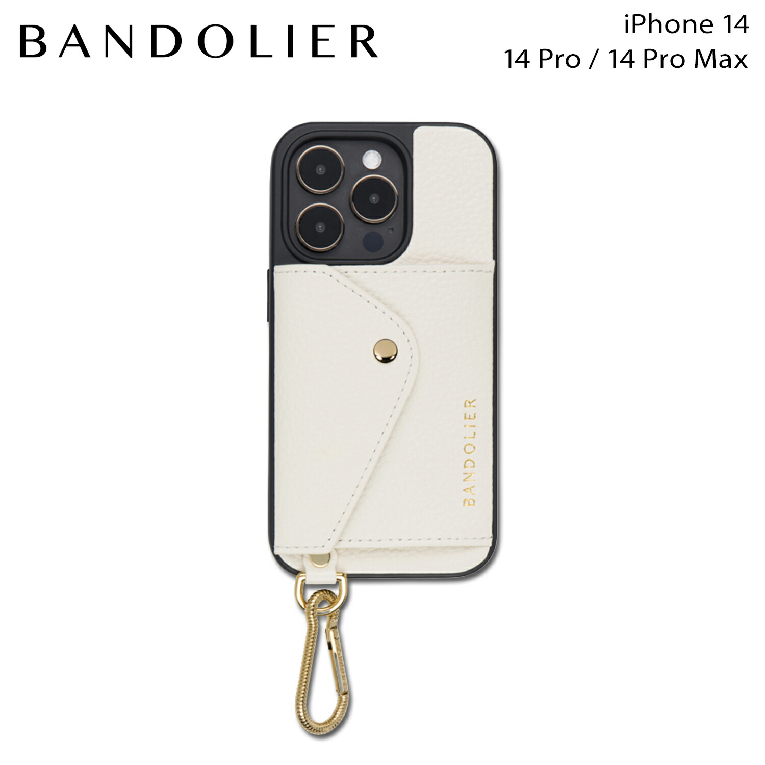 【最大1000円OFFクーポン】 BANDOLIER RYDER CARABINER IVORY バンドリヤー スマホケース iPhone 14 14Pro iPhone 14 Pro Max アイフォン キーホルダー キーリング メンズ レディース RYDER CARABINER IVORY ホワイト 白 14RYD|Findoriy