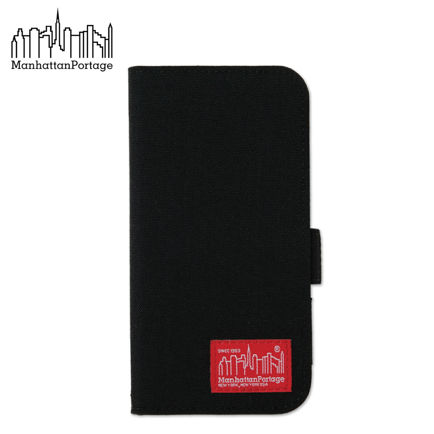 Manhattan Portage CORDURA NYLON Book Type Case マンハッタンポーテージ iPhone15 iPhone14 ケース 手帳型 スマホケース 携帯 アイフォン メンズ レディース ブラック 黒 iP15-CD-BOOK 【メール便】 母の日