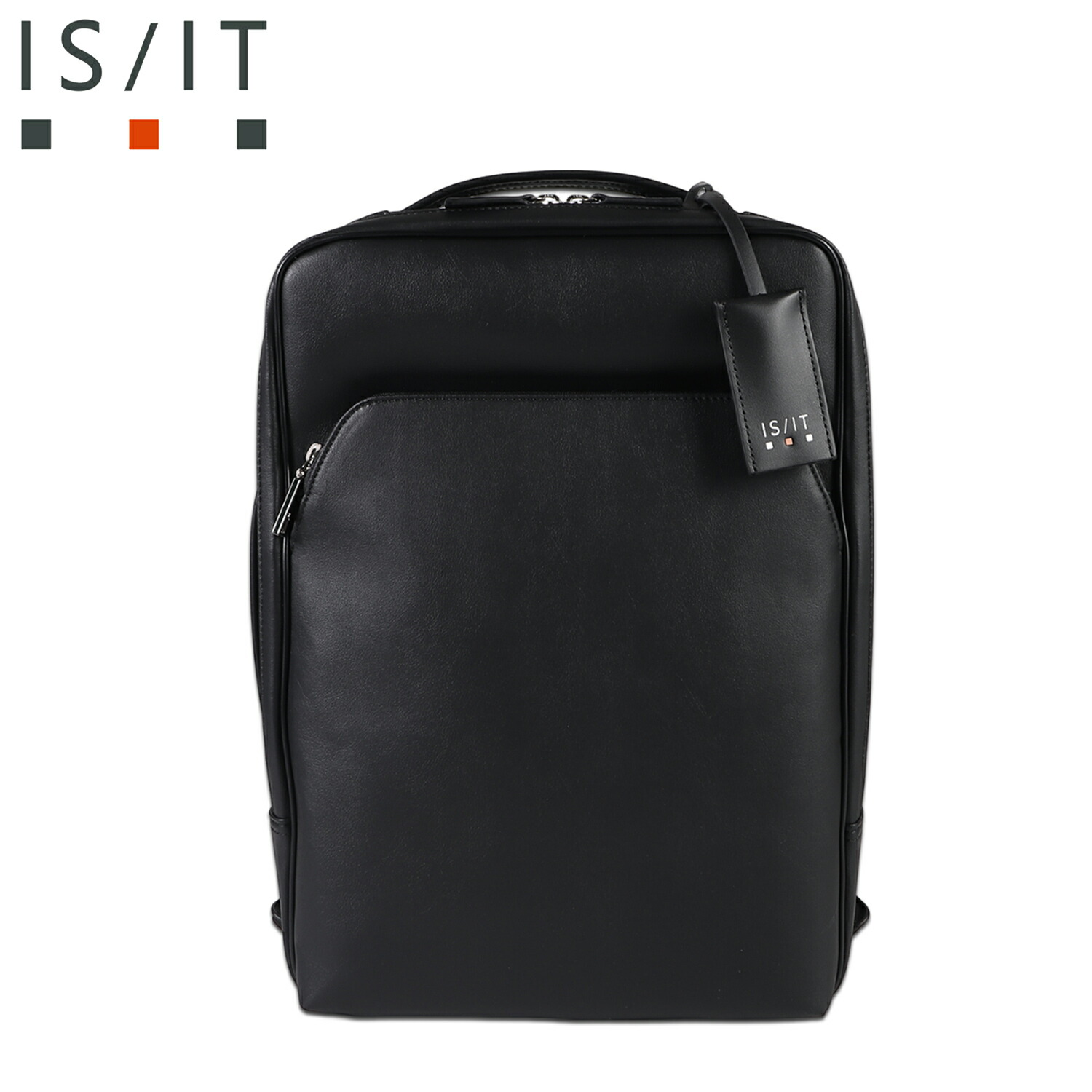 IS/IT RUCKSACK イズイット リュック バッグ バックパック ビジネスバッグ マイナビ メンズ 撥水 軽量 A4サイズ対応 エコバッグ付 コラボ ブラック 黒 975712