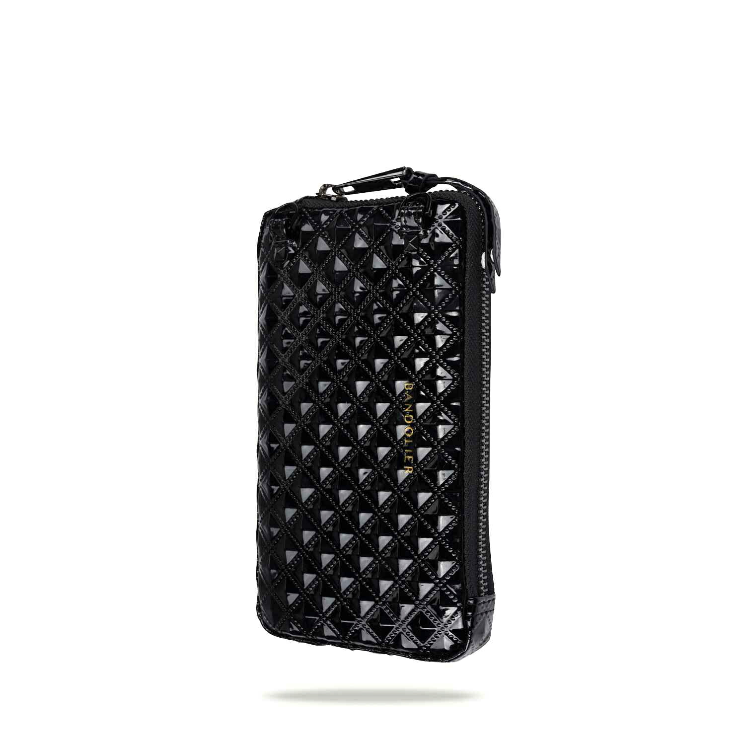 BANDOLIER EXPANDED SHEILA BLACK POUCH バンドリヤー ポーチ スマホ 携帯 エキスパンデッド ブラック クリーム ポーチ メンズ レディース ブラック 黒 21SHE 母の日