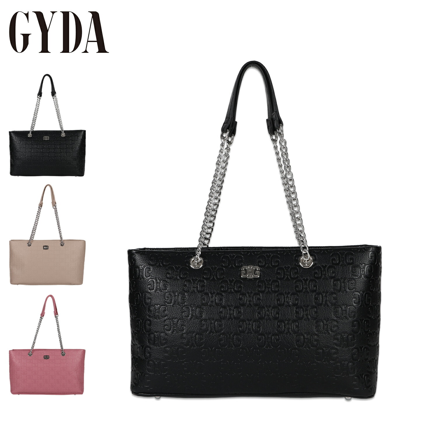 GYDA ジェイダ トートバッグ ハンドバッグ レディース ブラック ベージュ ピンク 黒 GY-B217 gyd-gy-b217_x.jpg