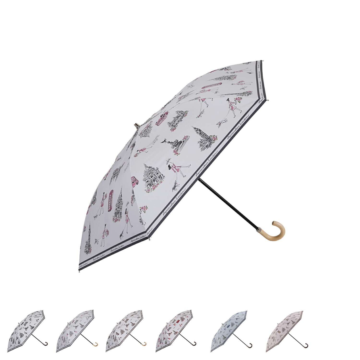 【未使用】Aquascutum 晴雨兼用折りたたみ傘　サマーシールド Aquascutum アクアスキュータム AQUASCUTUM 折りたたみ傘 日傘