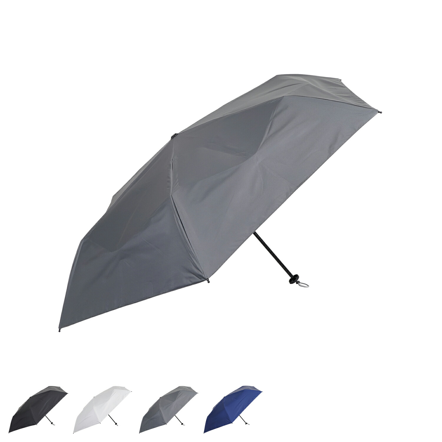urawaza ウラワザ PARASOL 傘 折り畳み 日傘 軽量 晴雨兼用 雨傘 メンズ レディース 55cm UVカット 紫外線対策 3秒でたためる 無地 ブラック ホワイト ダーク グレー ブルー 黒 白 30244-05 母の日