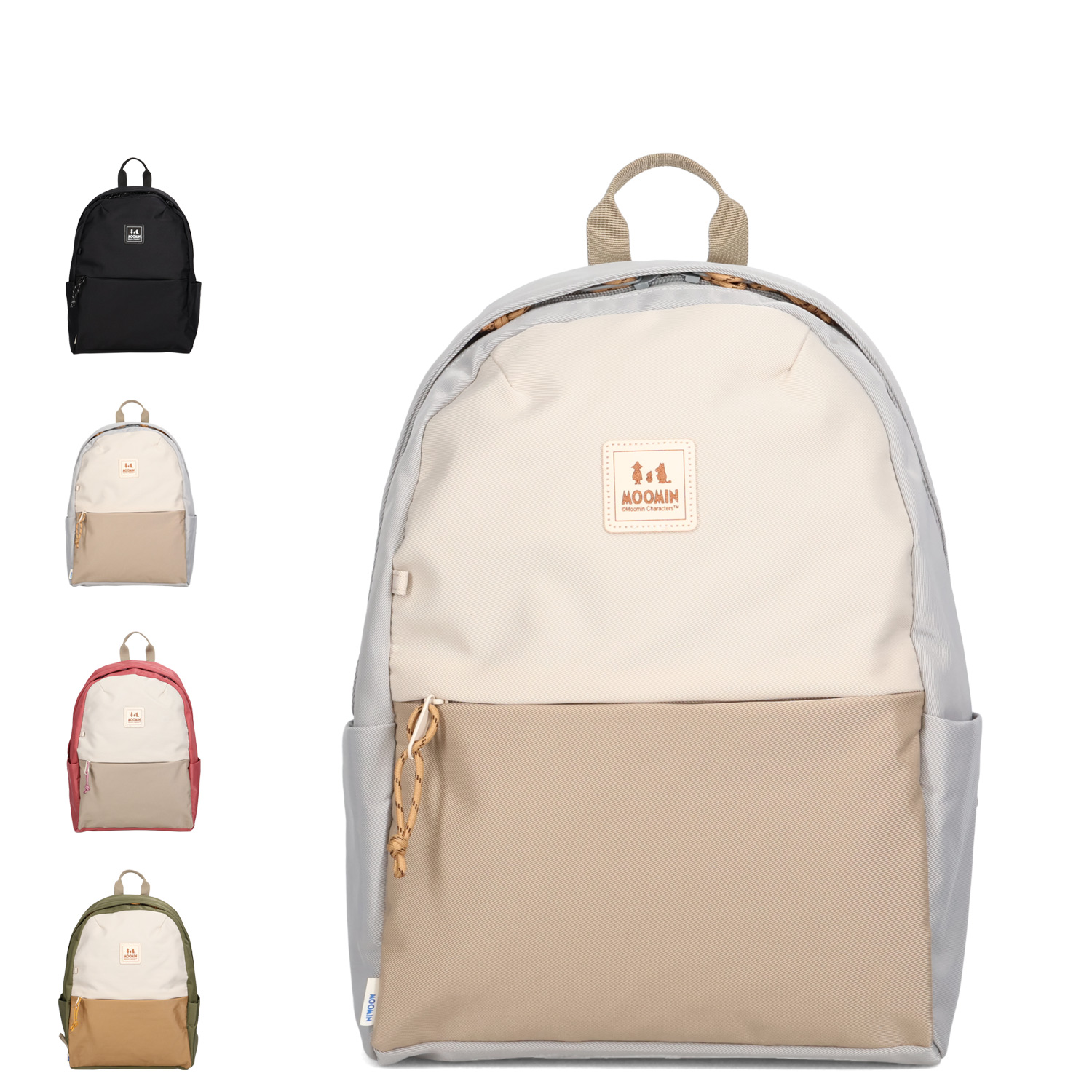MOOMIN RUCKSACK ムーミン リュック バッグ バックパック メンズ レディース 10L 大容量 撥水 ブラック グレー レッド グリーン 黒 RMNL-04 母の日