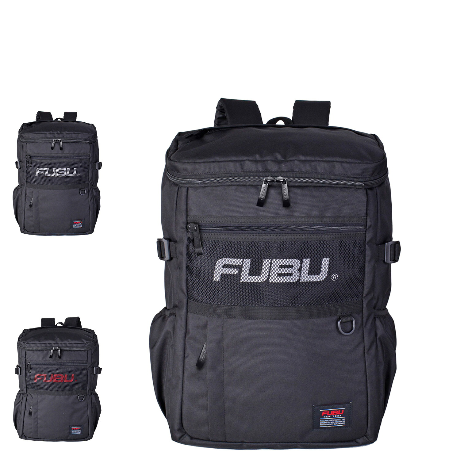 FUBU フブ リュック バッグ バックパック ボックスメッシュ メンズ レディース 32L ブラック 黒 71001