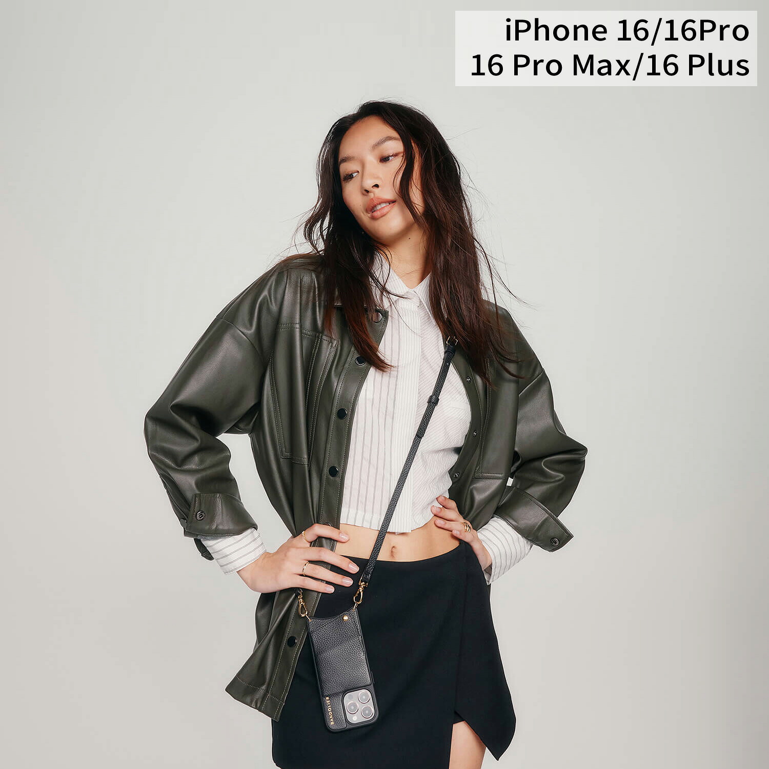 BANDOLIER EMMA GOLD バンドリヤー iphone16 16pro 16proMax 16Plus スマホケース スマホショルダー 携帯 アイフォン エマ ゴールド メンズ レディース ブラック 黒 10EMM 母の日