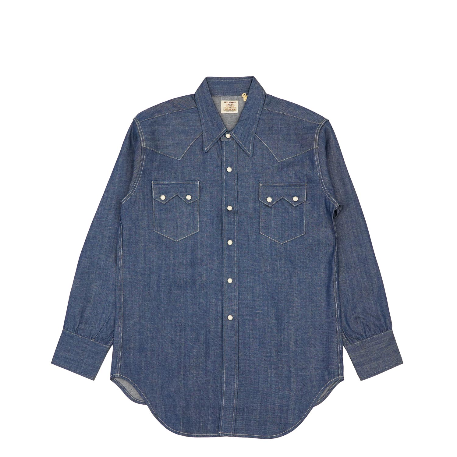 未使用 18AW LEVIS リーバイス LVC 56024-0001 ヘビーコットン シャツジャケット Size S #52628 アメカジ LEVI\u0027S VINTAGE CLOTHING リーバイス 518 1960年モデル DARK PHANTOM