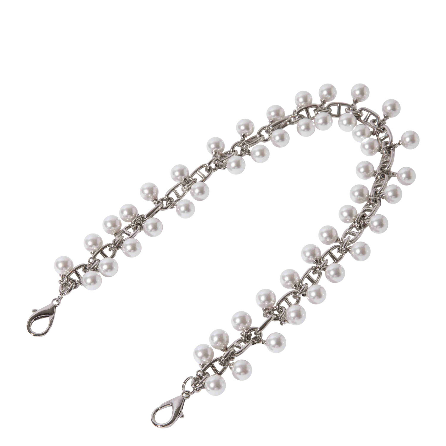 【最大1000円OFFクーポン】 BANDOLIER EMELIA LONG PEARL BANDOLET SILVER バンドリヤー ストラップ スマホストラップ ハンドストラップ バンドレット 落下防止 エミリア ショートパール メンズ レディース シルバー 31EME|Findoriy