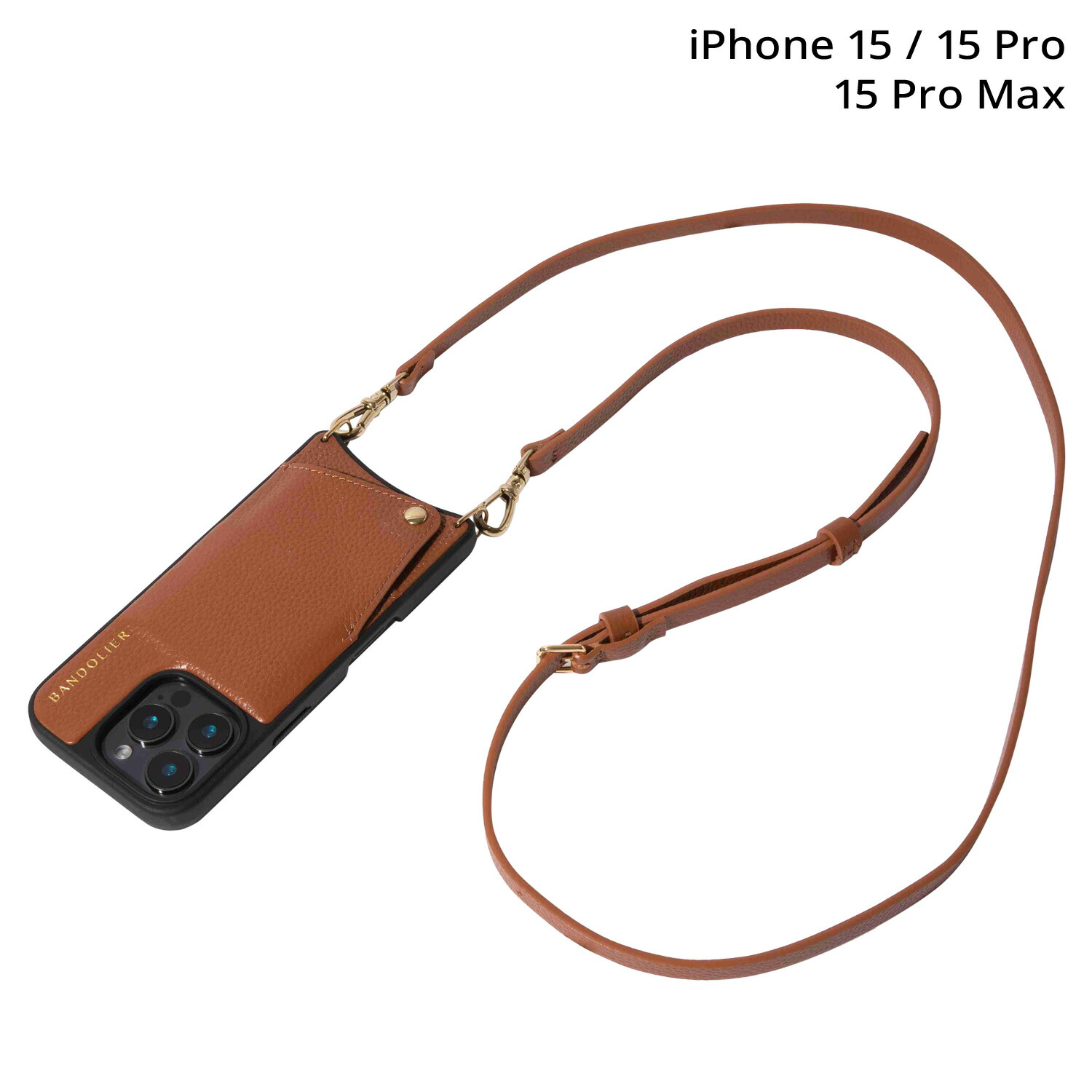 【最大1000円OFFクーポン】 BANDOLIER EMMA SIENNA バンドリヤー スマホショルダー スマホケース iphone15 15pro 15proMax アイフォン エマ シエンナ メンズ レディース ブラウン 10EMM｜Findoriy