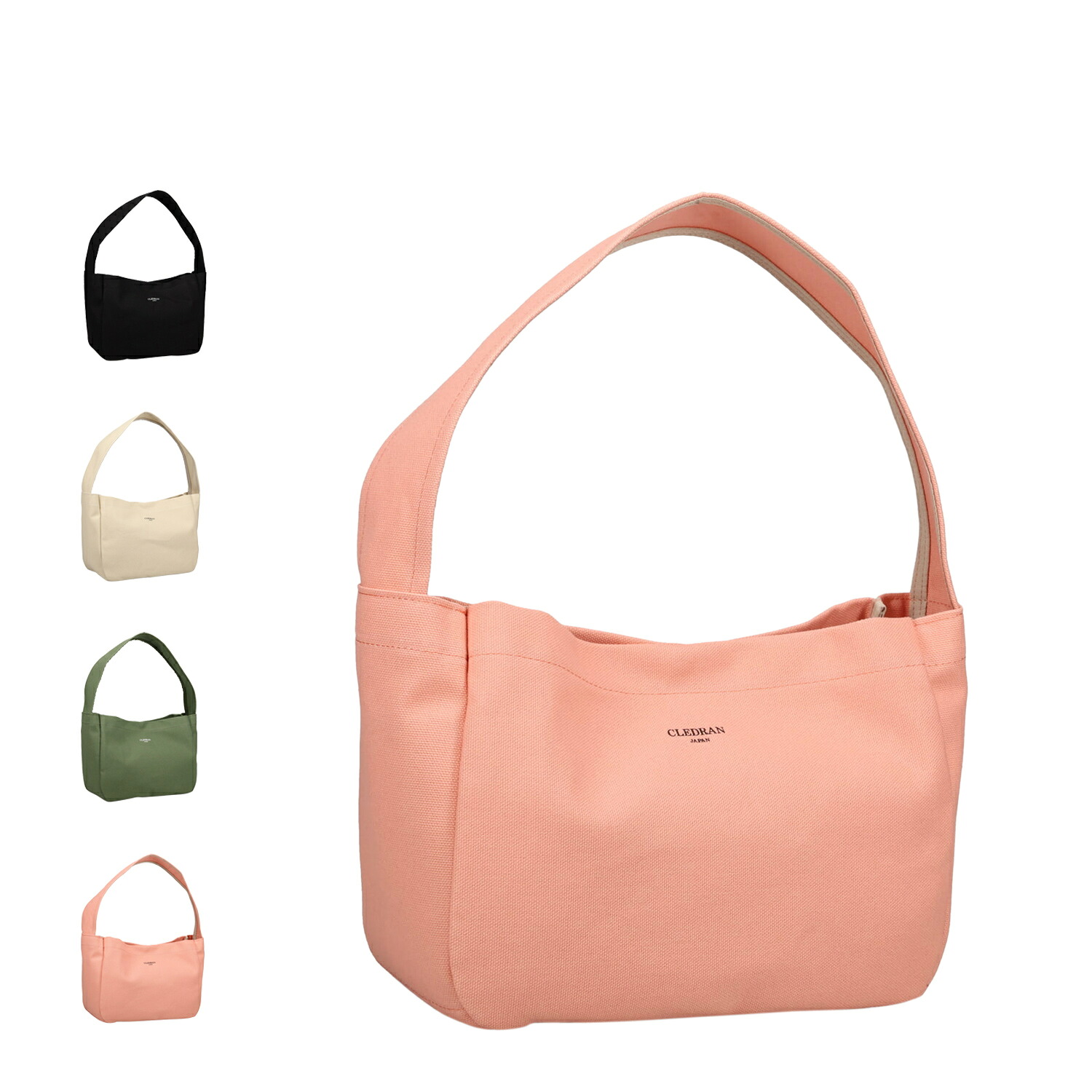 CLEDRAN FACIL SIMPLE TOTE S クレドラン バッグ トートバッグ メンズ レディース 小さめ 軽量 ブラック オフ ホワイト グリーン ピンク 黒 CL3937 母の日