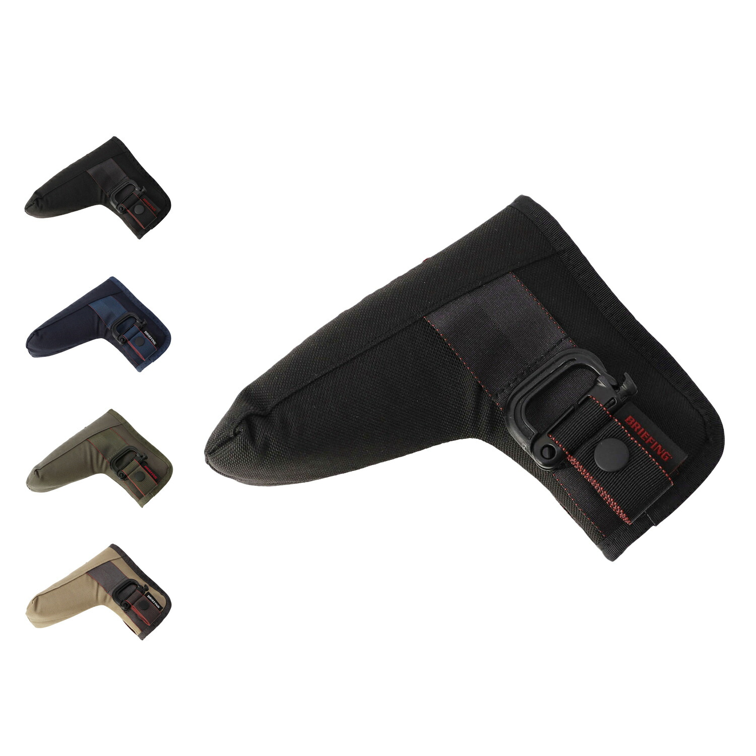 BRIEFING GOLF PUTTER COVER STD ブリーフィング ゴルフ ゴルフヘッドカバー パター用カバー メンズ レディース 撥水 耐久 耐摩耗 ブラック ネイビー グリーン ブラウン 黒 BRG253G22
