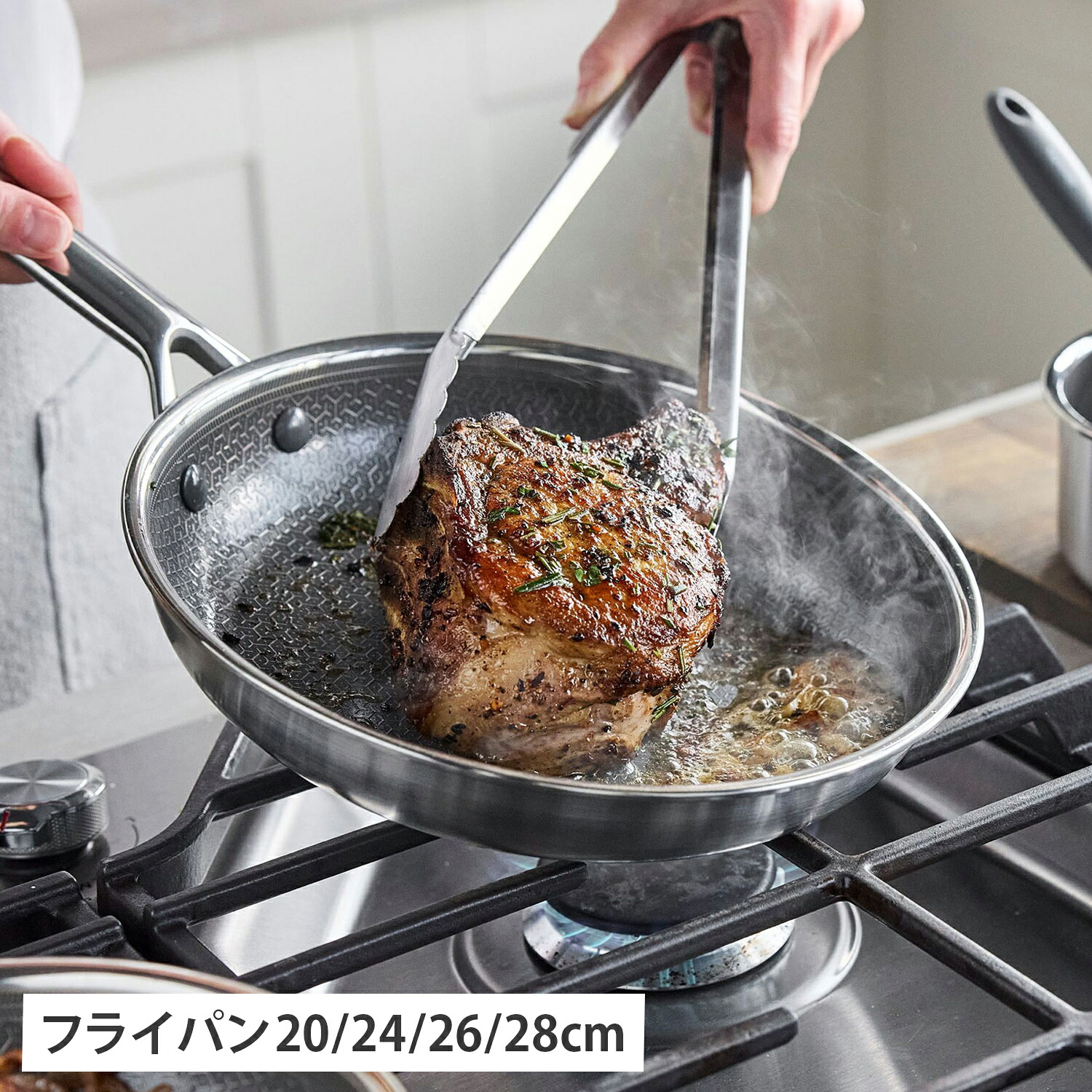 GREENPAN エーペックス グリーンパン フライパン 20cm 24cm 26cm 28cm IH オーブン 食器洗浄乾燥機対応 ステンレス CC010627-104 CC010628-104 CC010629-104 CC010630-104｜Findoriy