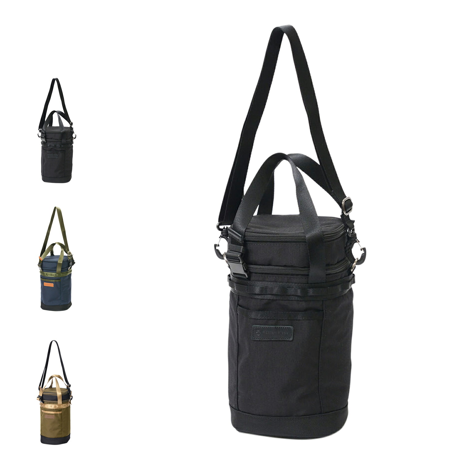 master-piece POTENTIAL GOLF COOLER SHOULDER BAG マスターピース バッグ ショルダーバッグ クーラーバッグ メンズ レディース 斜めがけ 縦型 大人 上品 ブラック ネイビー グリーン 黒 02644