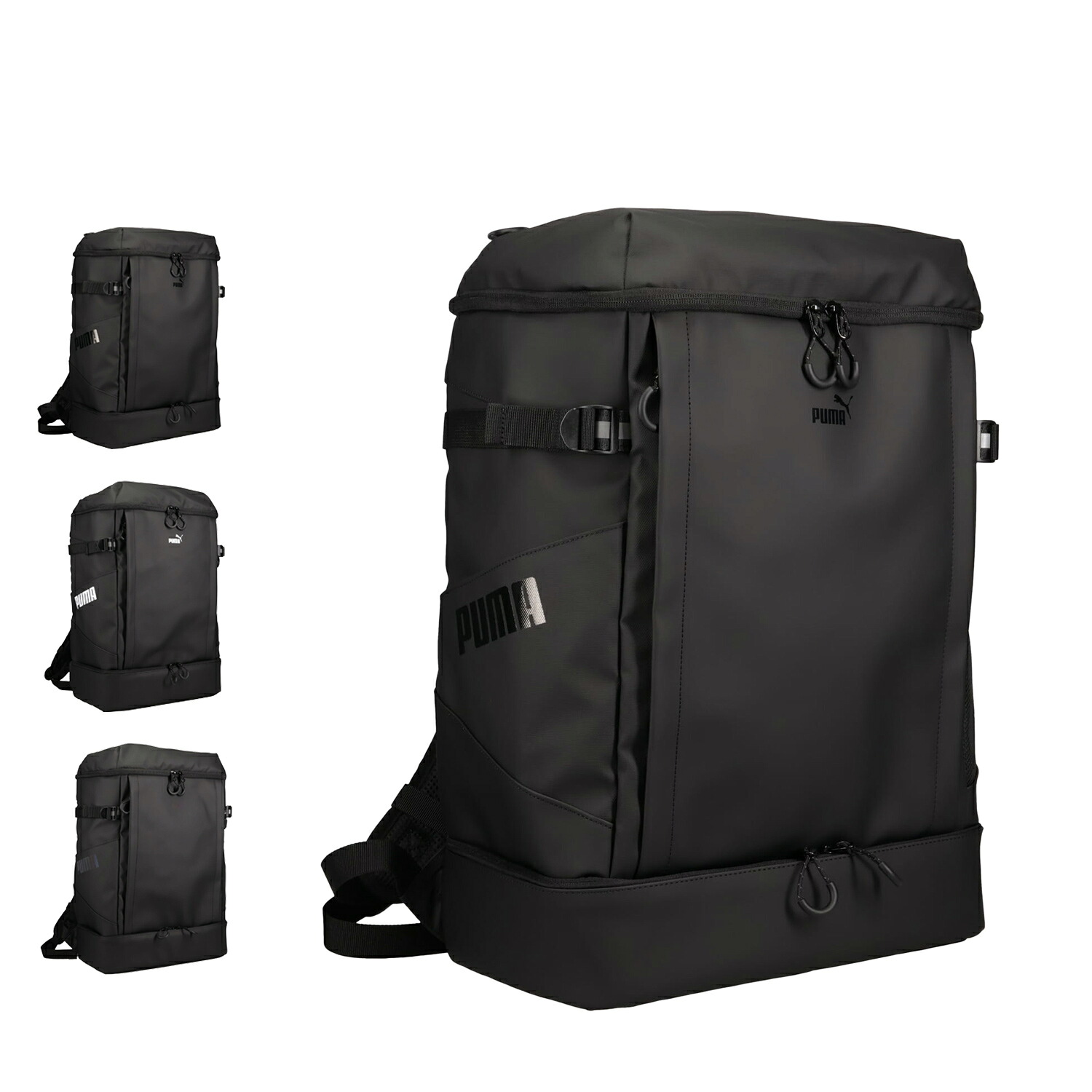 PUMA HELIOS プーマ リュック バッグ バックパック ヘリオス メンズ レディース 40L 大容量 軽量 撥水 通学 A4 B4 ブラック ホワイト マルチ 黒 白 J20425