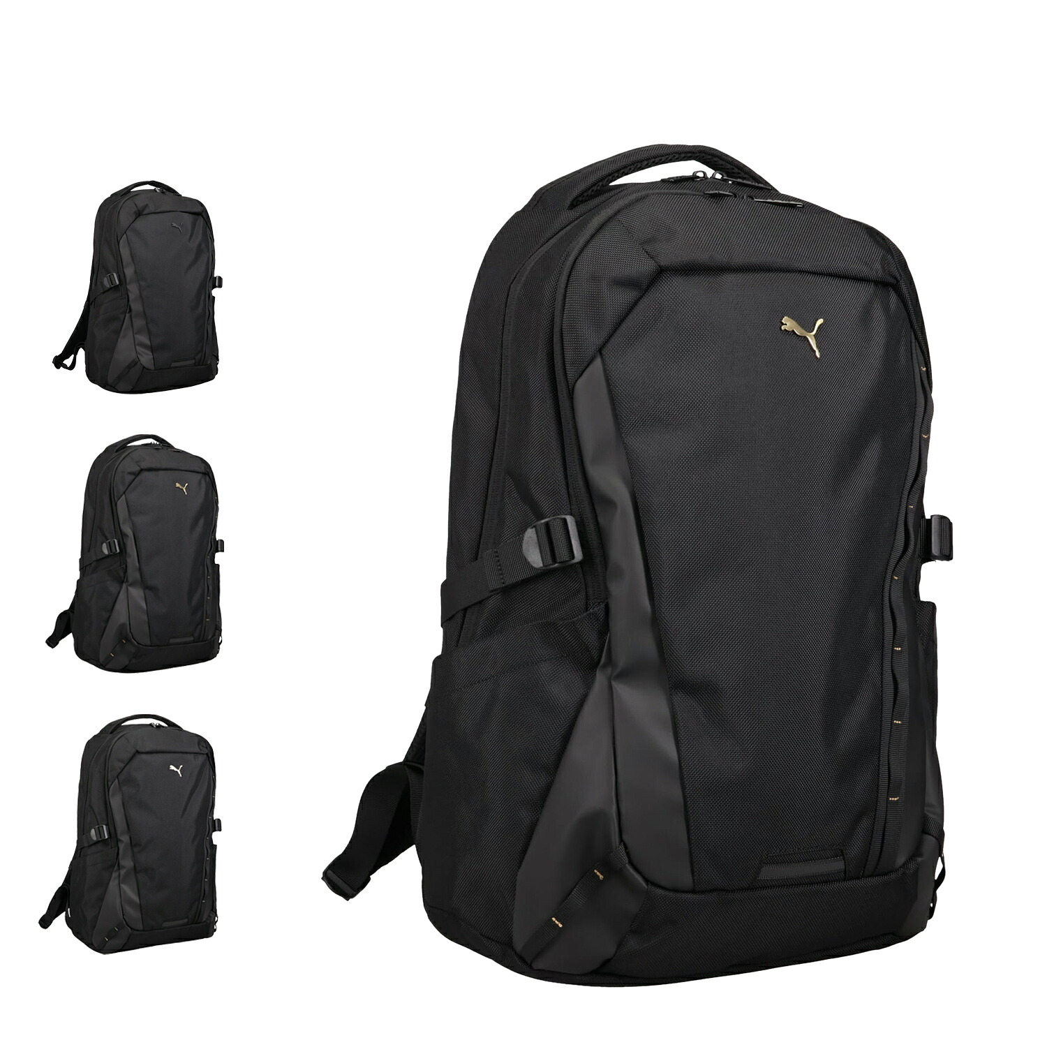 【最大1000円OFFクーポン】 PUMA PRIMITIVE プーマ リュック バッグ バックパック プリミティブ メンズ レディース 32L 大容量 軽量 撥水 通学 A4 B4 ブラック ゴールド シルバー 黒 J20429|Findoriy
