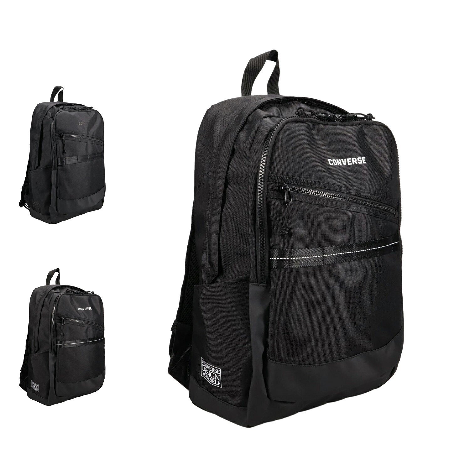 CONVERSE BACKPACK コンバース リュック バッグ バックパック メンズ レディース 30L 大容量 軽量 仕切り 通学 撥水 ブラック 黒 20104-50｜Findoriy