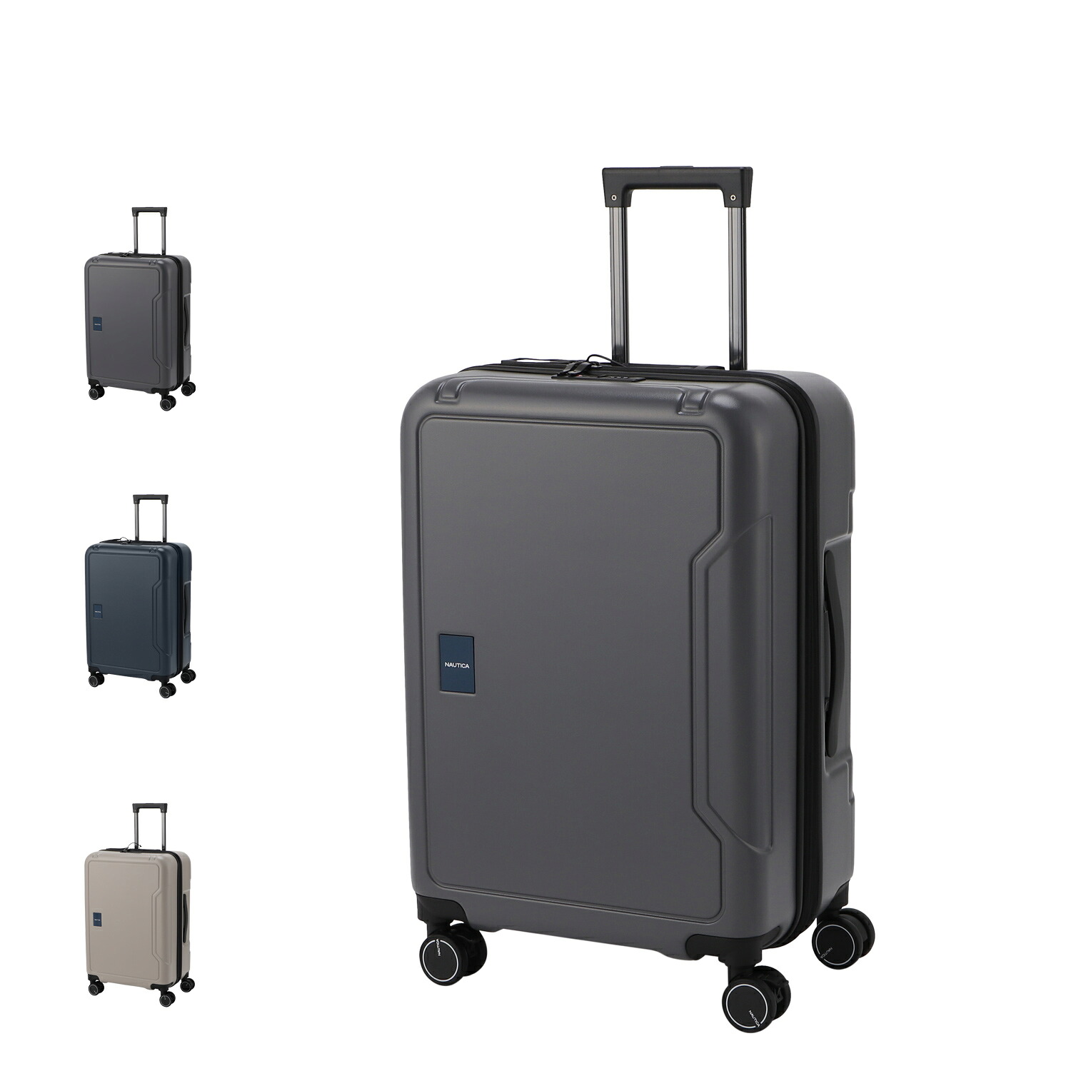 ノーティカ NAUTICA スーツケース キャリーケース キャリーバッグ 54L 65L 軽量 拡張 エキスパンダブル 中型 Mサイズ 370-1051 ベージュ 370-1051