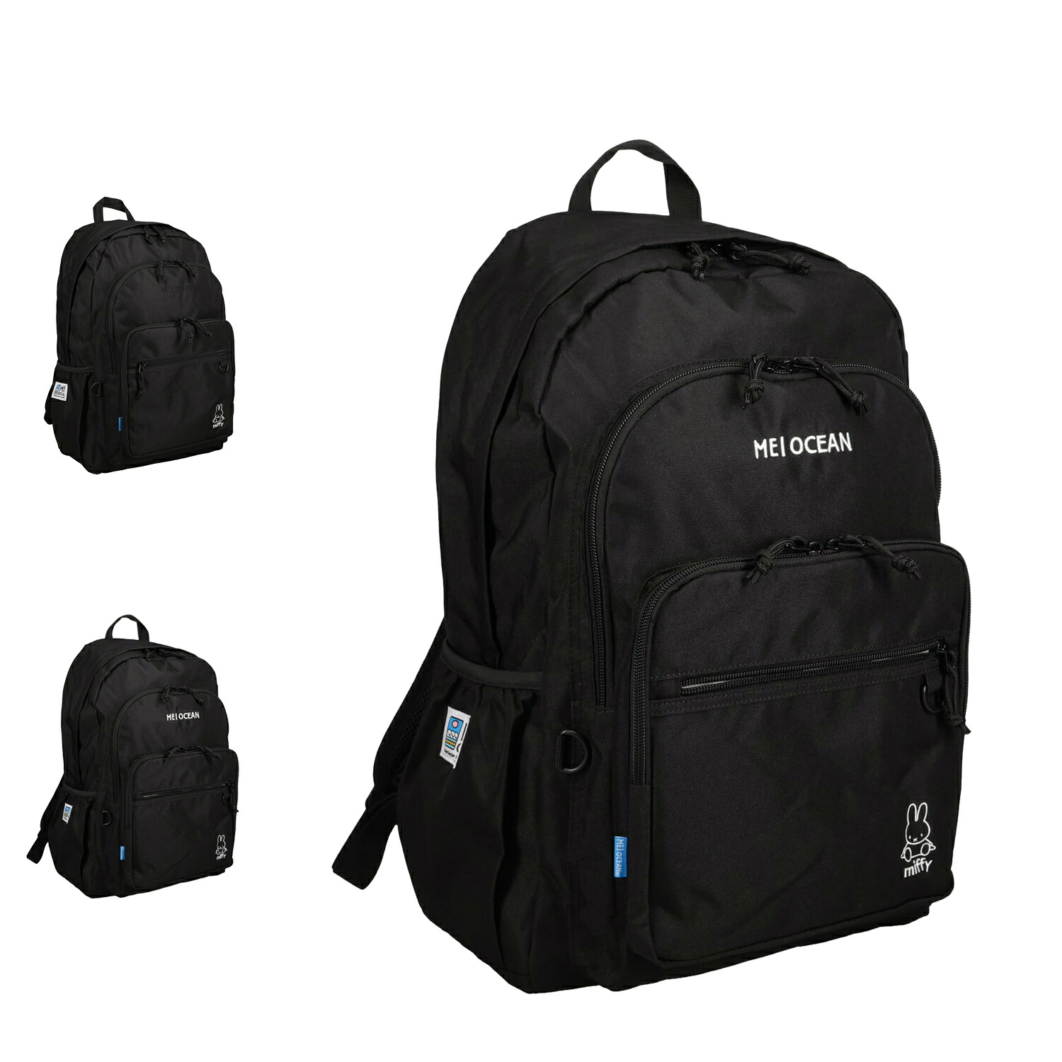 【最大1000円OFFクーポン】 MEI OCEAN メイ オーシャン リュック バッグ バックパック メンズ レディース 31L 大容量 通学 軽量 ブラック ホワイト 黒 白 62123｜Findoriy