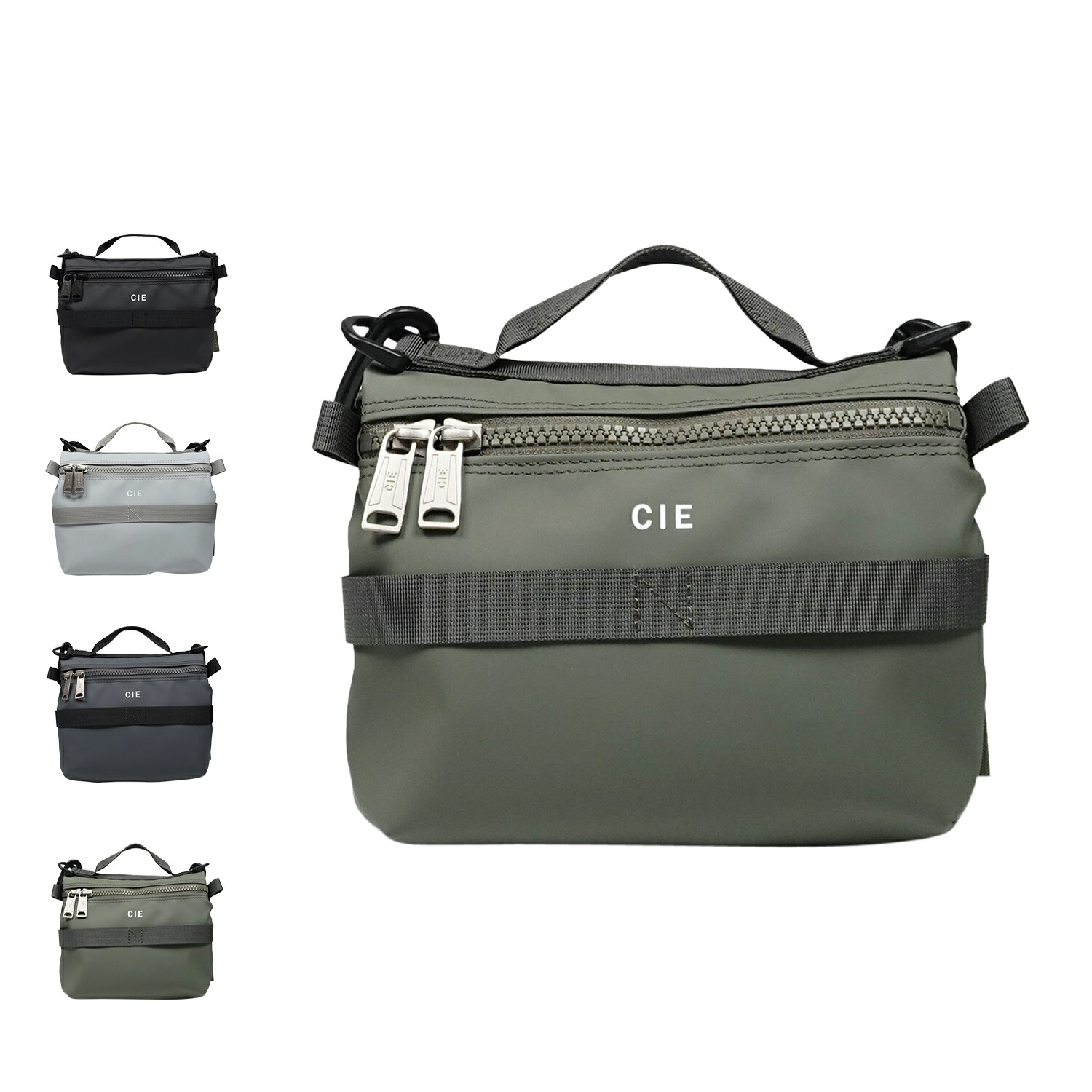 CIE GRID3 BUTTERFLY SACOCHE-S シー バッグ ショルダーバッグ グリッド3 バタフライ サコッシュ S メンズ レディース 斜め掛け 軽量 撥水 防水 日本製 ブラック ライト グレー ネイビー オリーブ 黒 032078 母の日