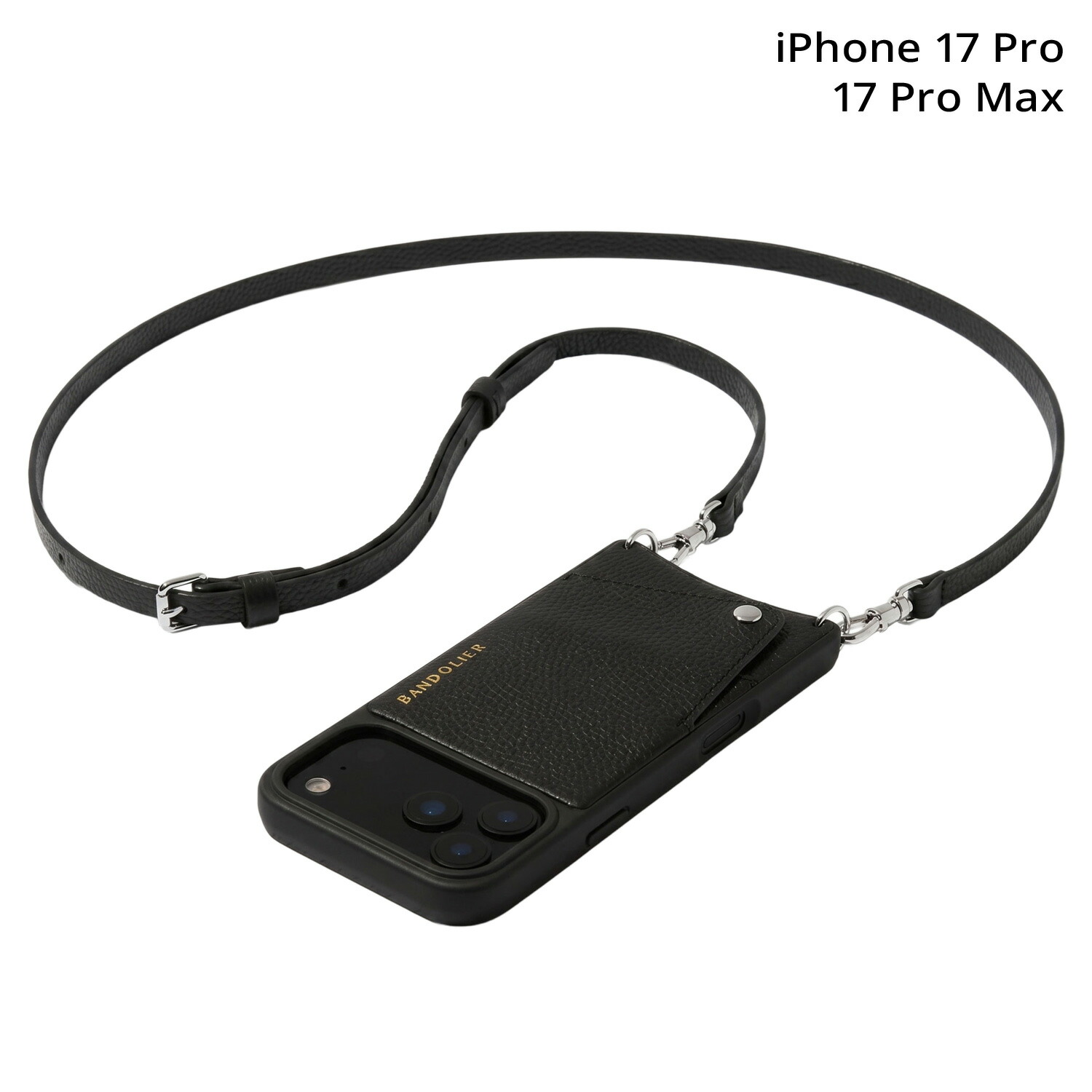 【最大1000円OFFクーポン】 BANDOLIER EMMA SILVER バンドリヤー スマホショルダー iPhone 17Pro 17Pro Max スマホケース アイフォン エマ シルバー メンズ レディース ブラック 黒 10EMM1001|Findoriy