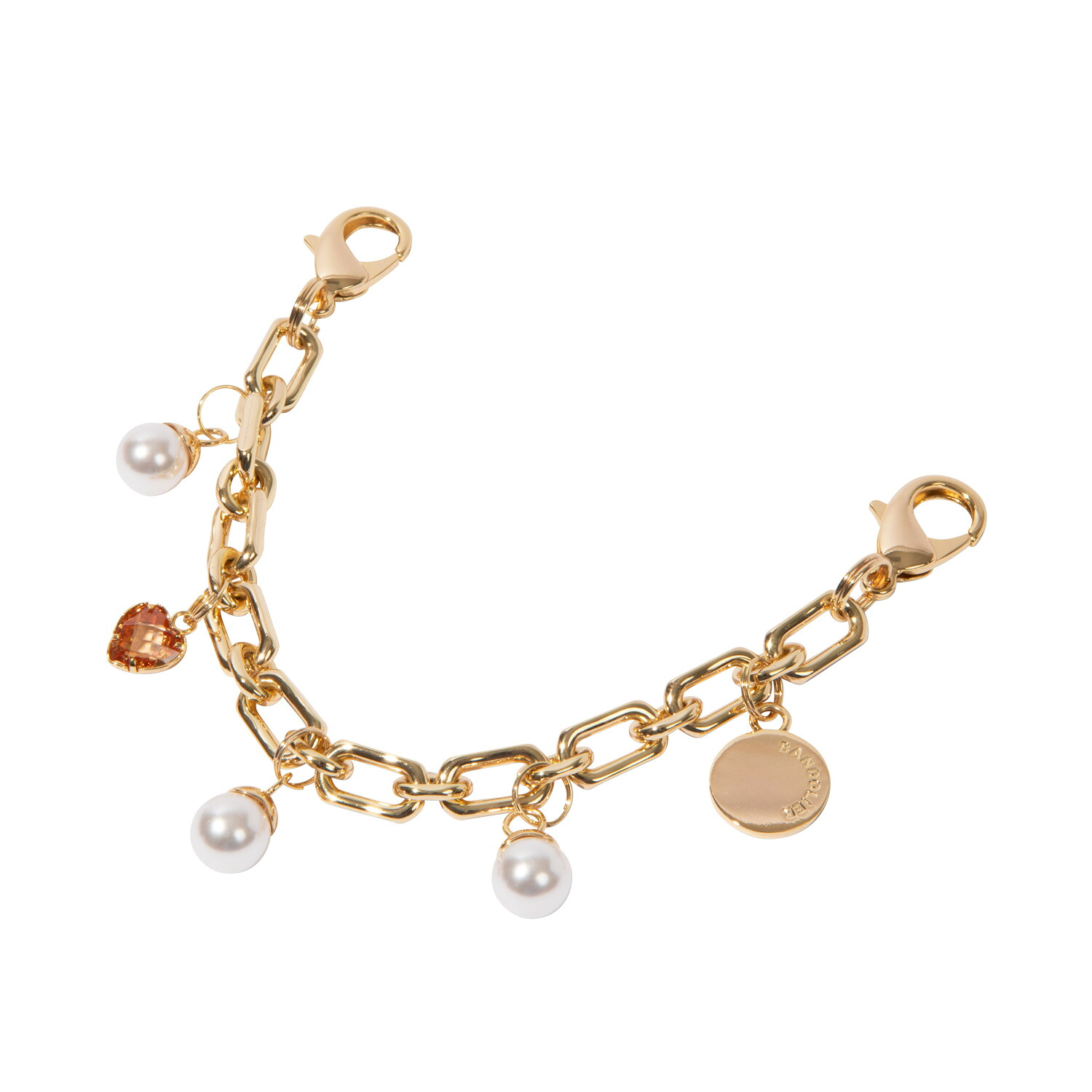 【最大1000円OFFクーポン】 BANDOLIER CIRCLE HEART PEARL GOLD BANDOLET バンドリヤー ストラップ スマホストラップ ハンドストラップ 落下防止 サークル ハート パール ゴールド バンドレット メンズ レディース ゴールド 31HEP6000|Findoriy