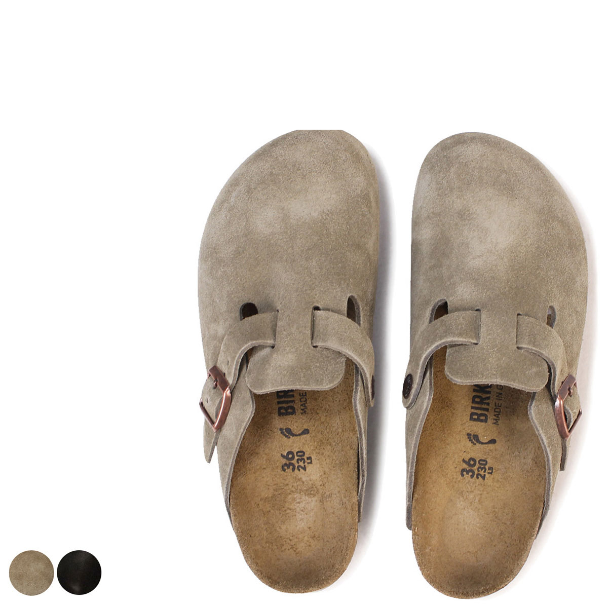 Birkenstock ビルケンシュトック ボストン スエード モカ 36 茶