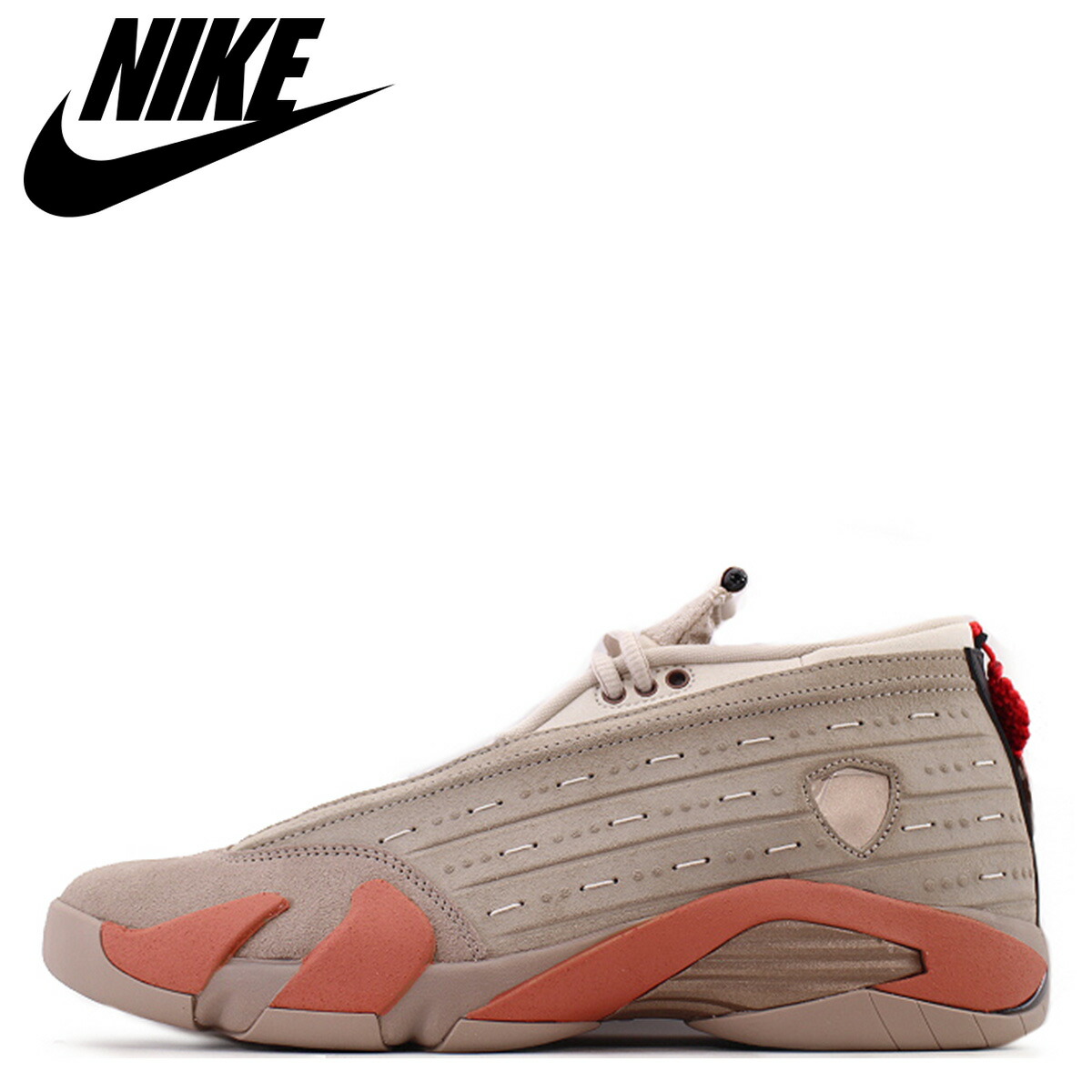 NIKE ナイキ エアジョーダン14 クロット スニーカー メンズ コラボ AIR JORDAN 14 LOW SP CLOT ライト ブラウン DC9857-200 【zzi】 【返品不可】｜Findoriy 15,682円
